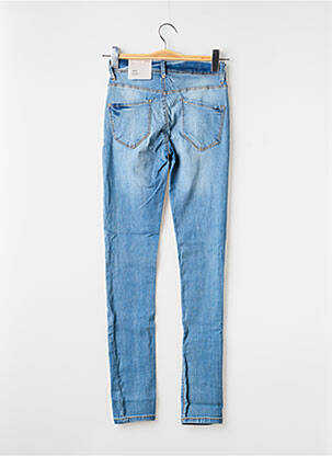 Jeans coupe slim stretch taille haute bleu ICHI femme