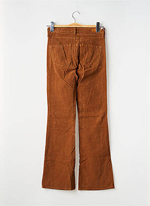 Pantalon flare stretch taille normale jaune HAPPY femme