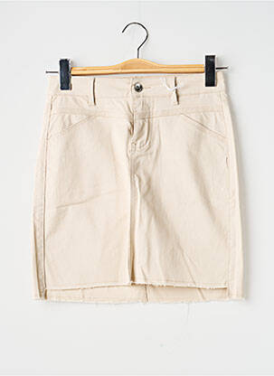 Jupe courte poches beige LES P'TITES BOMBES femme