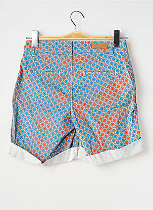 Short taille à pinces taille normale bleu HAPPY femme