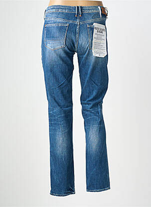 Jeans coupe slim effet usé délavé taille normale bleu LE TEMPS DES CERISES femme
