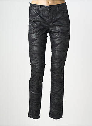 Pantalon slim stretch taille normale noir HAPPY femme