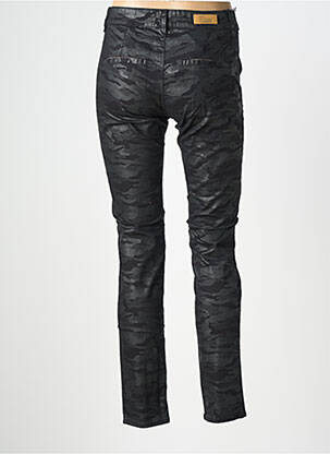 Pantalon slim stretch taille normale noir HAPPY femme