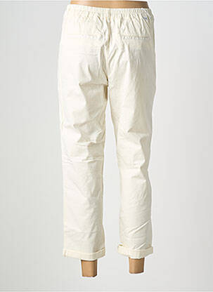 Pantalon 7/8 stretch taille normale blanc HAPPY femme