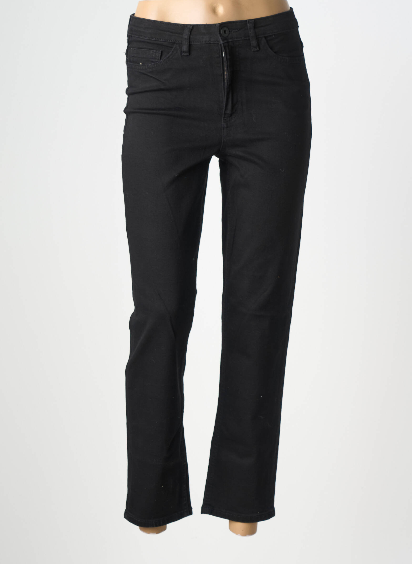 Jeans coupe slim stretch taille normale noir ICHI femme