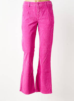 Pantalon flare coupe évasée violet HAPPY femme