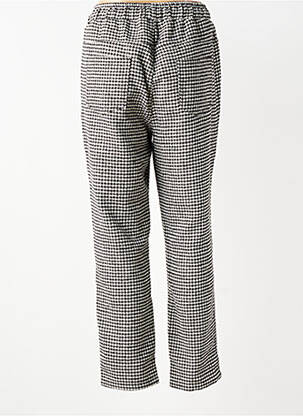 Pantalon droit taille élastique noir LILI SIDONIO femme