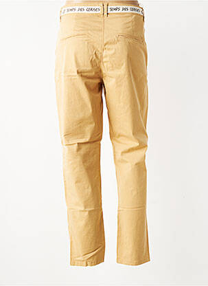 Pantalon 7/8 fermeture zippée sous rabat boutonné beige LE TEMPS DES CERISES femme