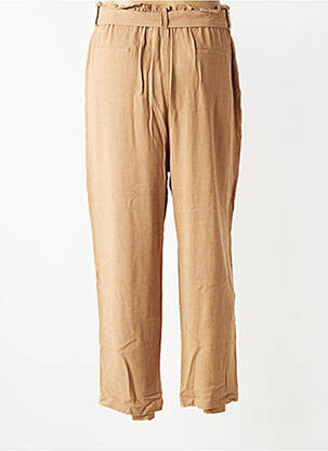 Pantalon 7/8 taille élastique beige MAZARINE femme