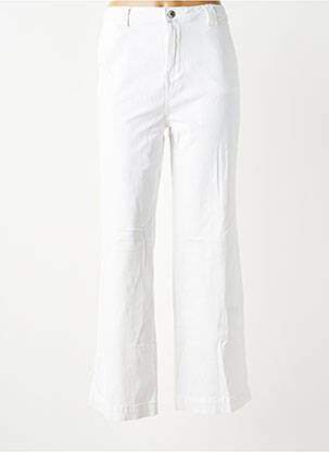 Pantalon flare coupe évasée blanc LPB femme