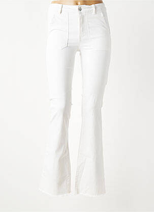 Pantalon flare coupe évasée blanc LPB femme