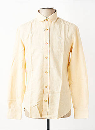Chemise manches longues coupe cintrée beige CAMBERABERO homme