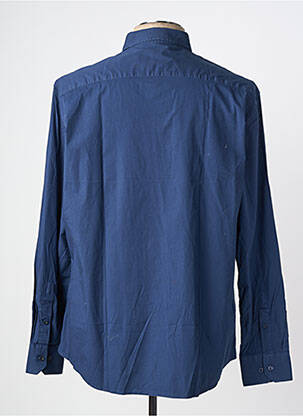 Chemise manches longues coupe droite bleu CAMBERABERO homme