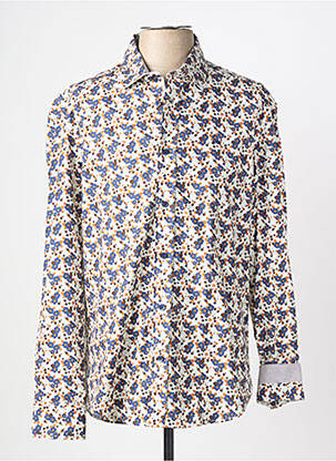 Chemise manches longues imprimé fleurs bleu CAMBERABERO homme