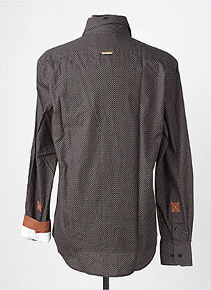 Chemise manches longues imprimé fantaisie noir CAMBERABERO homme
