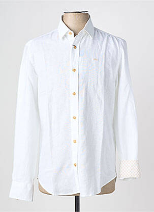Chemise manches longues coupe cintrée blanc CAMBERABERO homme
