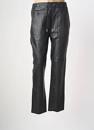Pantalon droit taille élastique taille normale noir ROSE GARDEN femme