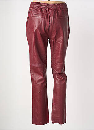 Pantalon droit taille élastique taille normale rouge ROSE GARDEN femme