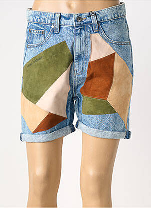 Short tissage denim taille normale bleu ROSE GARDEN femme
