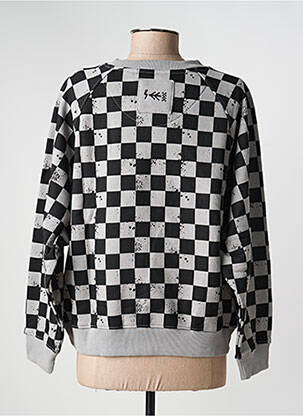 Sweat-shirt stretch manches longues gris ROSE GARDEN femme