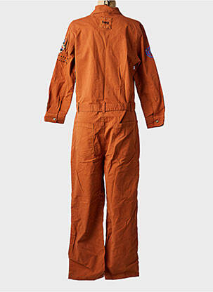 Combi-pantalon col chemisier manches longues marron ROSE GARDEN femme