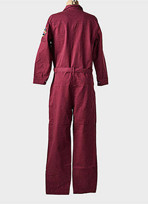 Combi-pantalon col chemisier manches longues violet ROSE GARDEN femme