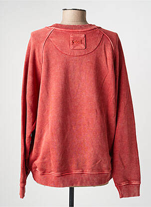 Pull coupe droite manches longues rouge ROSE GARDEN femme