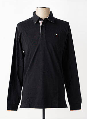 Polo manches longues manches longues noir CAMBERABERO homme