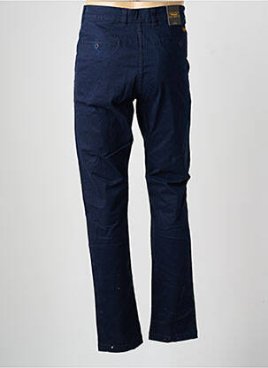 Pantalon chino tissage popeline taille normale bleu DAYTONA homme