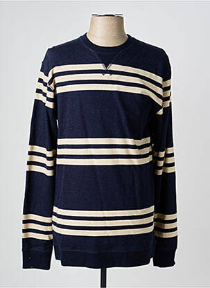 Sweat-shirt stretch manches longues bleu IRON AND RESIN homme