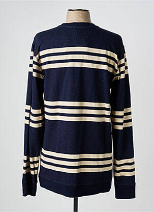 Sweat-shirt stretch manches longues bleu IRON AND RESIN homme