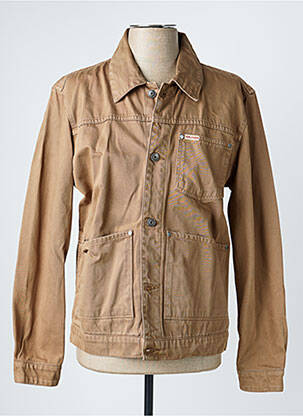 Veste casual fermeture boutonnée sur le devant marron IRON AND RESIN homme