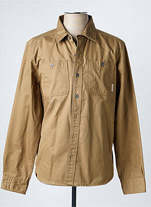 Veste casual fermeture boutonnée sur le devant marron IRON AND RESIN homme