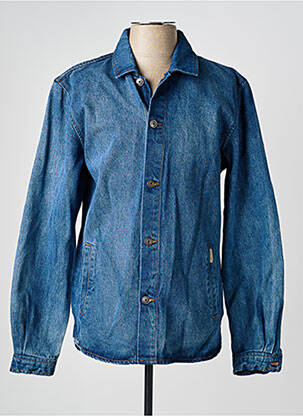 Veste casual fermeture boutonnée sur le devant bleu IRON AND RESIN homme
