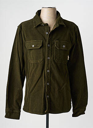 Veste casual fermeture boutonnée sur le devant vert IRON AND RESIN homme