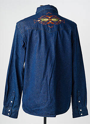 Chemise manches longues coupe cintrée bleu IRON AND RESIN homme