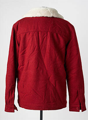 Manteau court col chemisier sans capuche rouge IRON AND RESIN homme