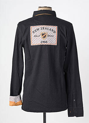 Polo manches longues manches longues noir CAMBERABERO homme