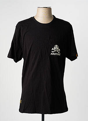 T-shirt stretch manches courtes noir DAYTONA homme