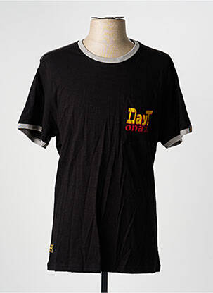 T-shirt coupe cintrée manches courtes noir DAYTONA homme