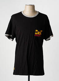T-shirt coupe cintrée manches courtes noir DAYTONA homme