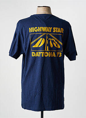 T-shirt stretch manches courtes bleu DAYTONA homme
