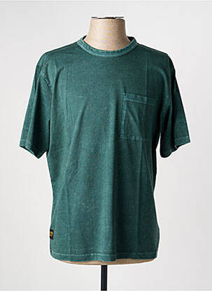 T-shirt coupe droite manches courtes vert DAYTONA homme