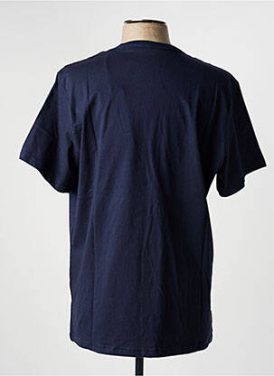 T-shirt coupe droite manches courtes bleu DAYTONA homme