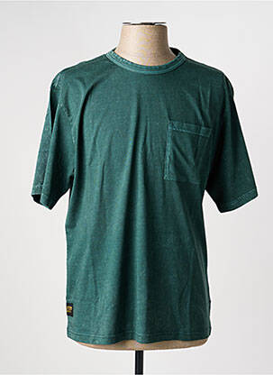 T-shirt coupe droite manches courtes vert DAYTONA homme