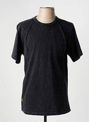 T-shirt coupe droite manches courtes noir DAYTONA homme