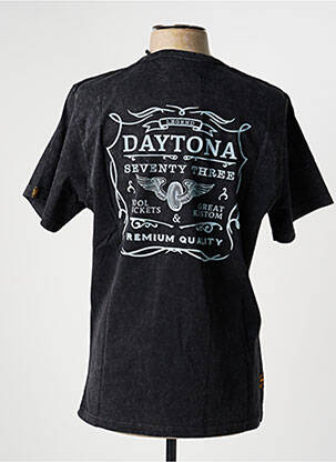 T-shirt coupe droite manches courtes noir DAYTONA homme