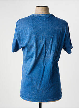 T-shirt coupe droite manches courtes bleu DAYTONA homme