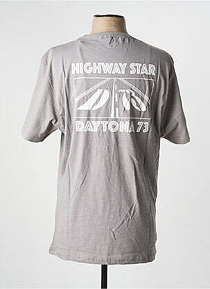 T-shirt tissage chiné manches courtes gris DAYTONA homme