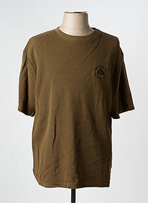 T-shirt coupe droite manches courtes vert DAYTONA homme